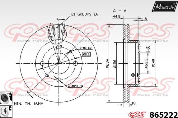 Maxtech 72942006 - Поршень, корпус скоби гальма autocars.com.ua