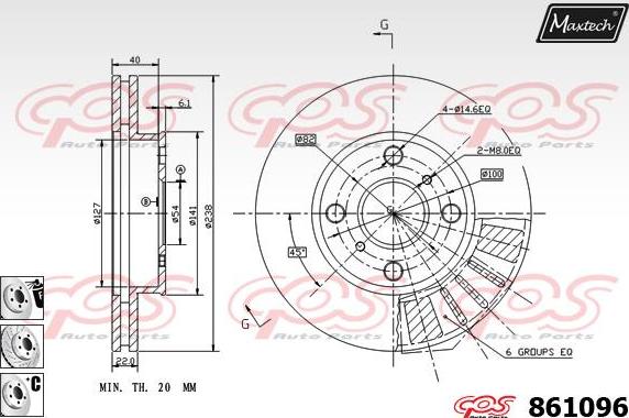 Maxtech 72942021 - Поршень, корпус скоби гальма autocars.com.ua