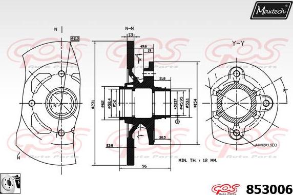 Maxtech 72942030 - Поршень, корпус скоби гальма autocars.com.ua