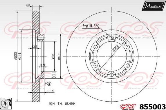 Maxtech 72942041 - Поршень, корпус скобы тормоза autodnr.net