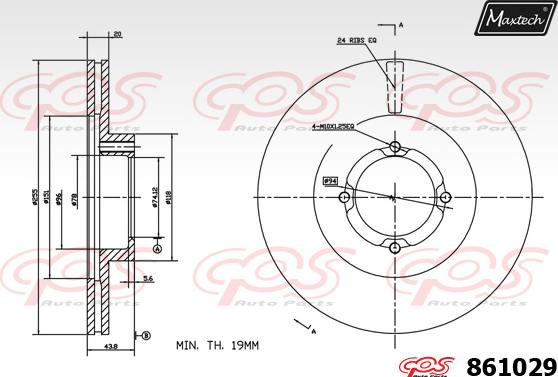 Maxtech 72943009 - Поршень, корпус скоби гальма autocars.com.ua