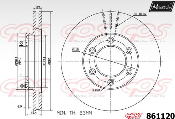 Maxtech 72943018 - Поршень, корпус скоби гальма autocars.com.ua