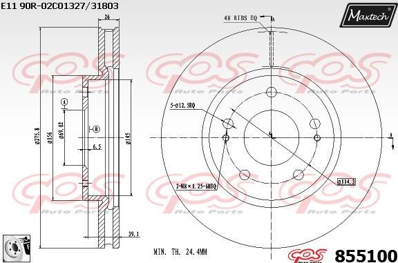 Maxtech 72944032 - Поршень, корпус скоби гальма autocars.com.ua