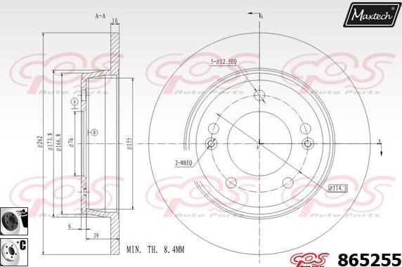 Maxtech 72945001 - Поршень, корпус скоби гальма autocars.com.ua