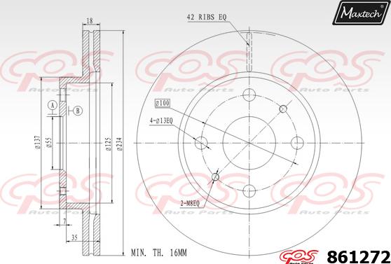 Maxtech 72945008 - Поршень, корпус скоби гальма autocars.com.ua