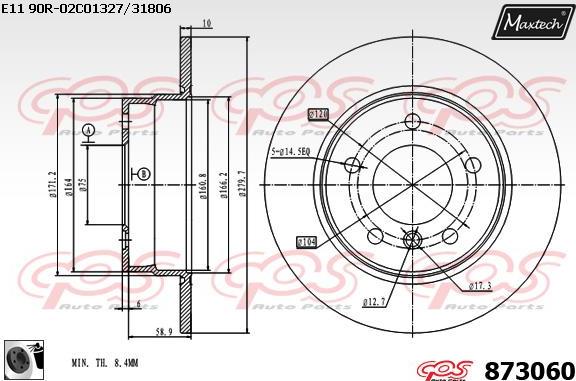 Maxtech 72945017 - Поршень, корпус скоби гальма autocars.com.ua