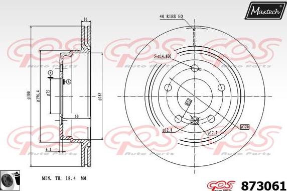 Maxtech 72945018 - Поршень, корпус скоби гальма autocars.com.ua