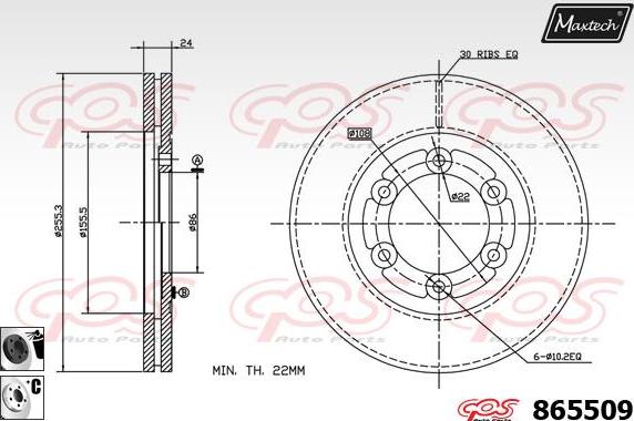 Maxtech 72948015 - Поршень, корпус скобы тормоза autodnr.net