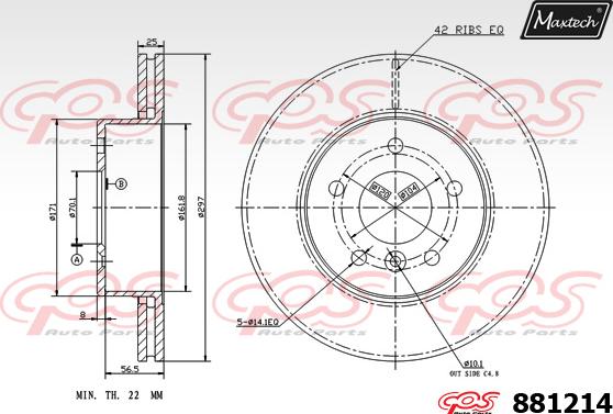 Maxtech 72948022 - Поршень, корпус скоби гальма autocars.com.ua