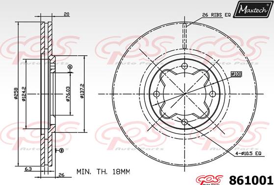 Maxtech 72948032 - Поршень, корпус скоби гальма autocars.com.ua