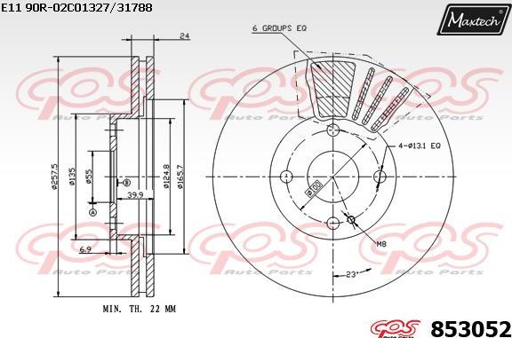 Maxtech 72951012 - Поршень, корпус скобы тормоза autodnr.net