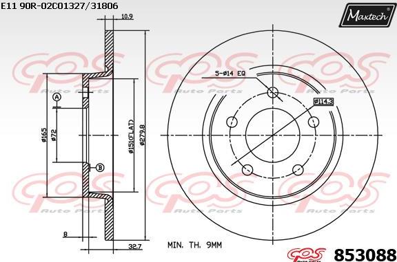 Maxtech 72952005 - Поршень, корпус скоби гальма autocars.com.ua