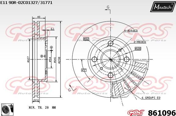 Maxtech 72954003 - Поршень, корпус скоби гальма autocars.com.ua