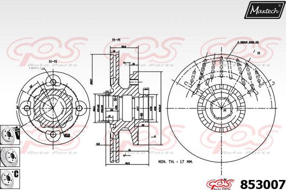 Maxtech 72954022 - Поршень, корпус скобы тормоза autodnr.net