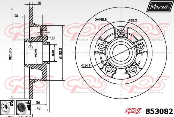 Maxtech 72957023 - Поршень, корпус скоби гальма autocars.com.ua