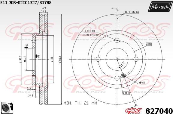 Maxtech 72960009 - Поршень, корпус скобы тормоза autodnr.net