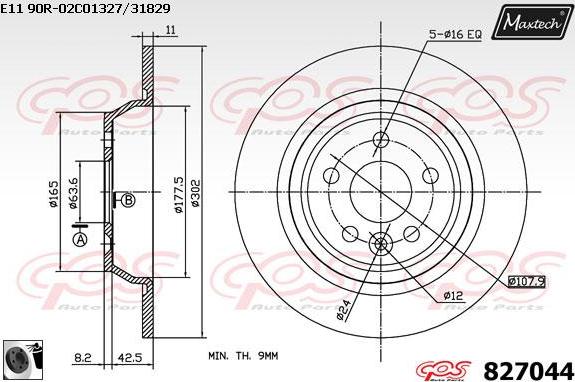 Maxtech 72960010 - Поршень, корпус скоби гальма autocars.com.ua