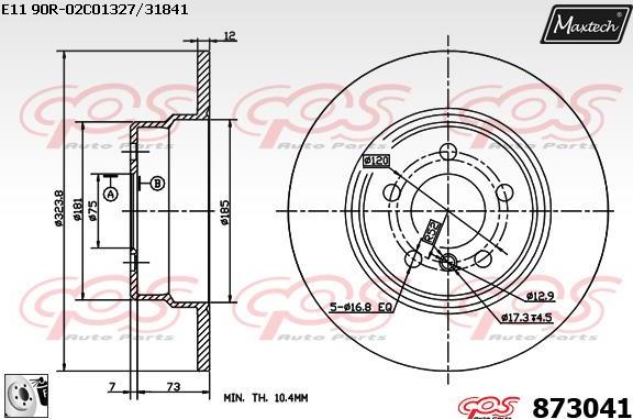 Maxtech 72960052 - Поршень, корпус скоби гальма autocars.com.ua