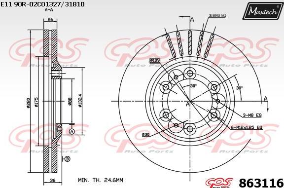 Maxtech 72963002 - Поршень, корпус скоби гальма autocars.com.ua