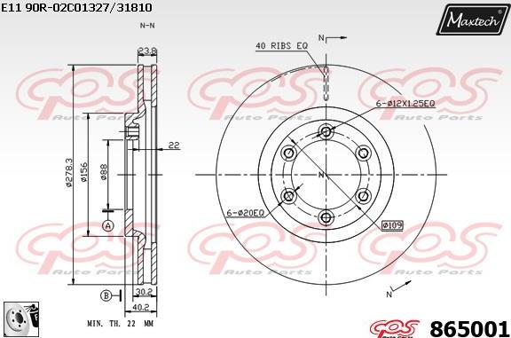 Maxtech 72968001 - Поршень, корпус скоби гальма autocars.com.ua