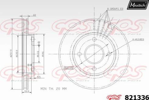 Maxtech 821336.0000 - Тормозной диск autodnr.net