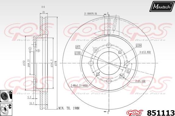 Maxtech 851006 - Тормозной диск autodnr.net