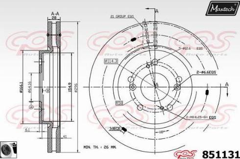 Advics C6F129B - Тормозной диск avtokuzovplus.com.ua