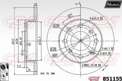 A.B.S. 15832 - Тормозной диск avtokuzovplus.com.ua