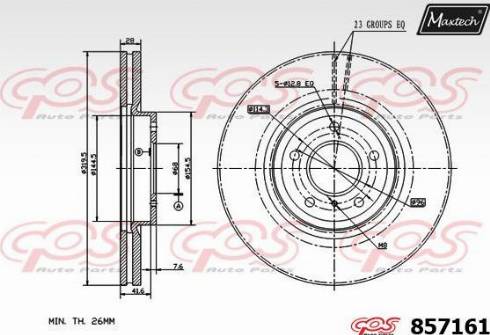 Maxtech 857161.0000 - Тормозной диск autodnr.net