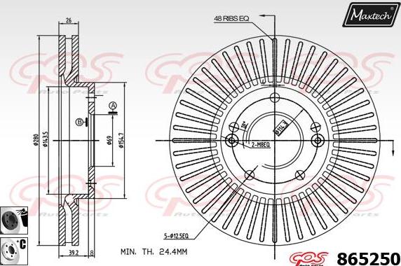 Maxtech 861010 - Тормозной диск autodnr.net