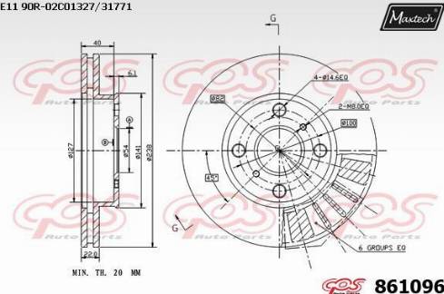 Maxtech 861096.0000 - Тормозной диск autodnr.net