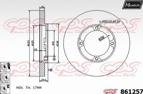 DJ Parts BD1987 - Гальмівний диск autocars.com.ua