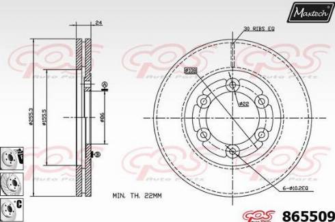 Herth+Buss Elparts J3300317 - Гальмівний диск autocars.com.ua