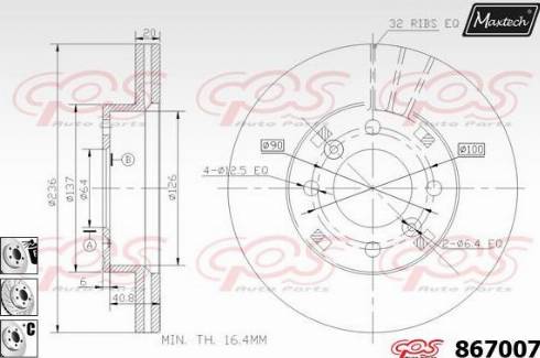 Kavo Parts BR-5805-C - Тормозной диск avtokuzovplus.com.ua