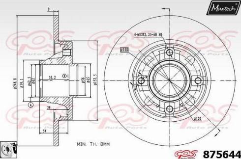 Ferodo DDF1564-1 - Тормозной диск avtokuzovplus.com.ua