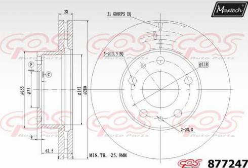 BENDIX 522160 - Тормозной диск avtokuzovplus.com.ua