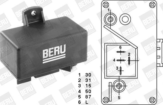 MDR BER-GR066 - Реле, система розжарювання autocars.com.ua