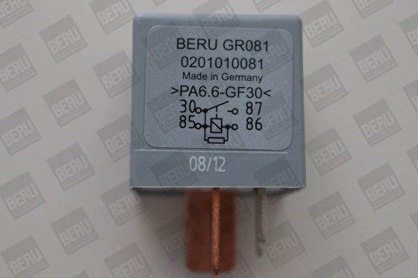 MDR BER-GR081 - Реле, система розжарювання autocars.com.ua