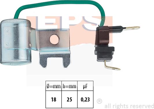 MDR EPS-1106 196 - Конденсатор, система запалювання autocars.com.ua