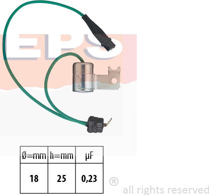 MDR EPS-1106 212 - Конденсатор, система запалювання autocars.com.ua