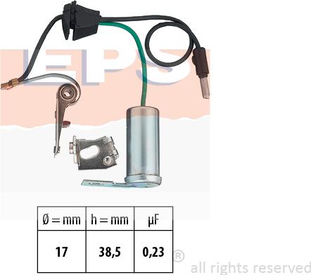 MDR EPS-1215 126 - Контактна група, розподільник запалювання autocars.com.ua