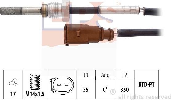 MDR EPS-1220 063 - Датчик, температура выхлопных газов autodnr.net