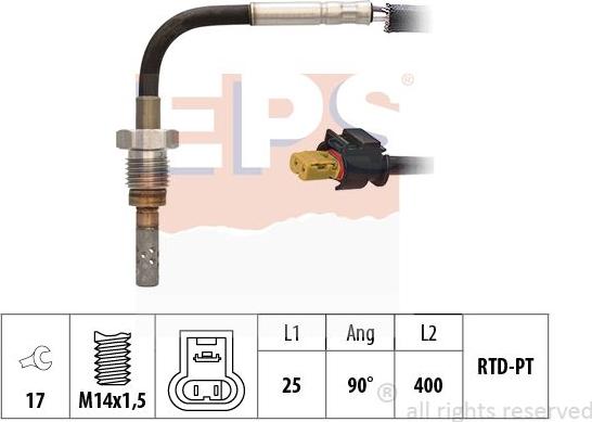 MDR EPS-1220 133 - Датчик, температура выхлопных газов autodnr.net