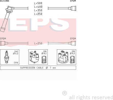 MDR EPS-1499 004 - Комплект проводів запалювання autocars.com.ua