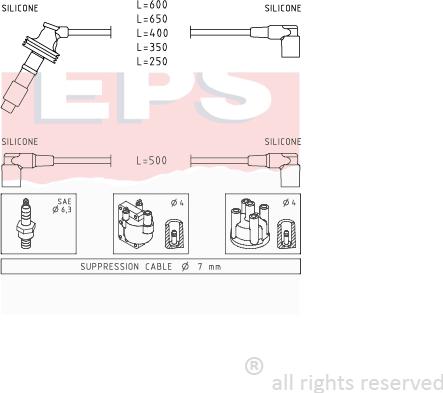 MDR EPS-1499 064 - Комплект проводів запалювання autocars.com.ua