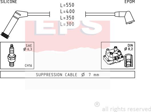 MDR EPS-1499 119 - Комплект проводов зажигания autodnr.net