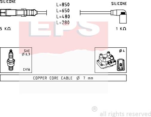 MDR EPS-1499 223 - Комплект проводов зажигания autodnr.net