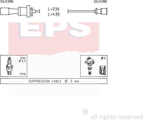 MDR EPS-1499 251 - Комплект проводов зажигания autodnr.net