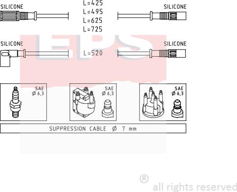 MDR EPS-1500 347 - Комплект проводов зажигания autodnr.net