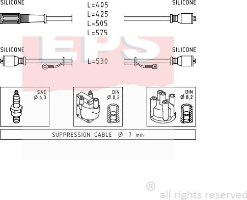 MDR EPS-1500 386 - Комплект проводов зажигания autodnr.net